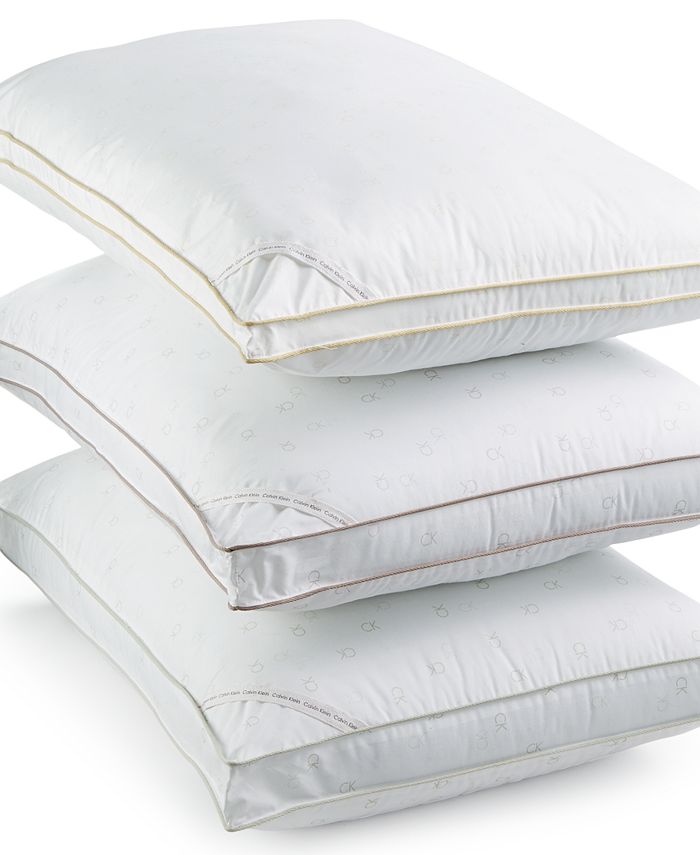 Calvin Klein Tossed Logo Print Density Down Alternative Gusset Pillows,  Hypoallergenic & Reviews - Pillows - Bed & Bath - Macy's