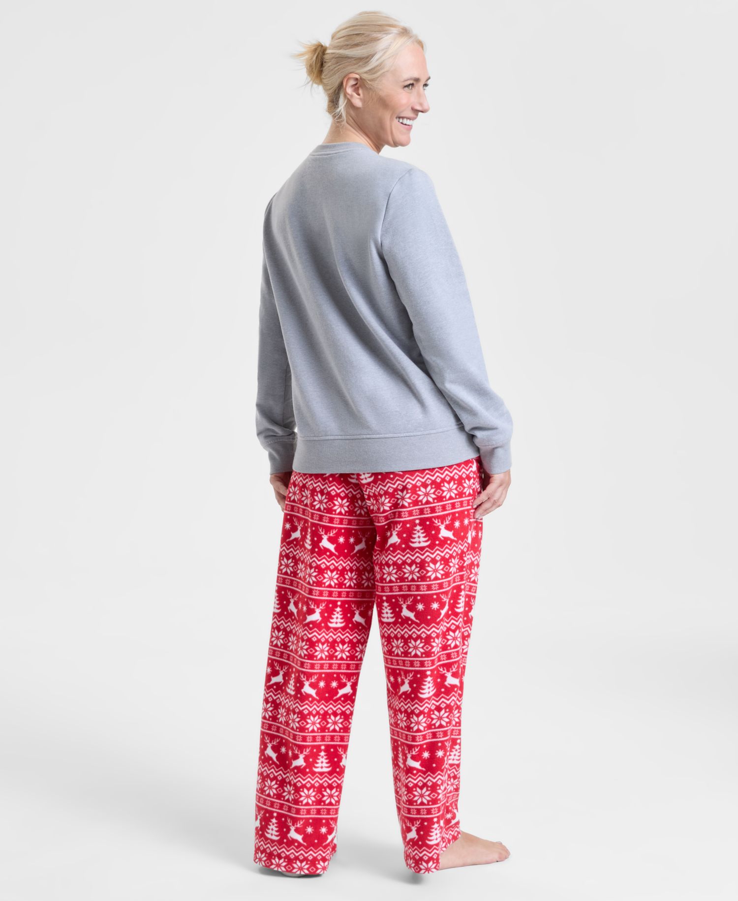 Women's Merry Plaid Appliqu&eacute; Sweatshirt