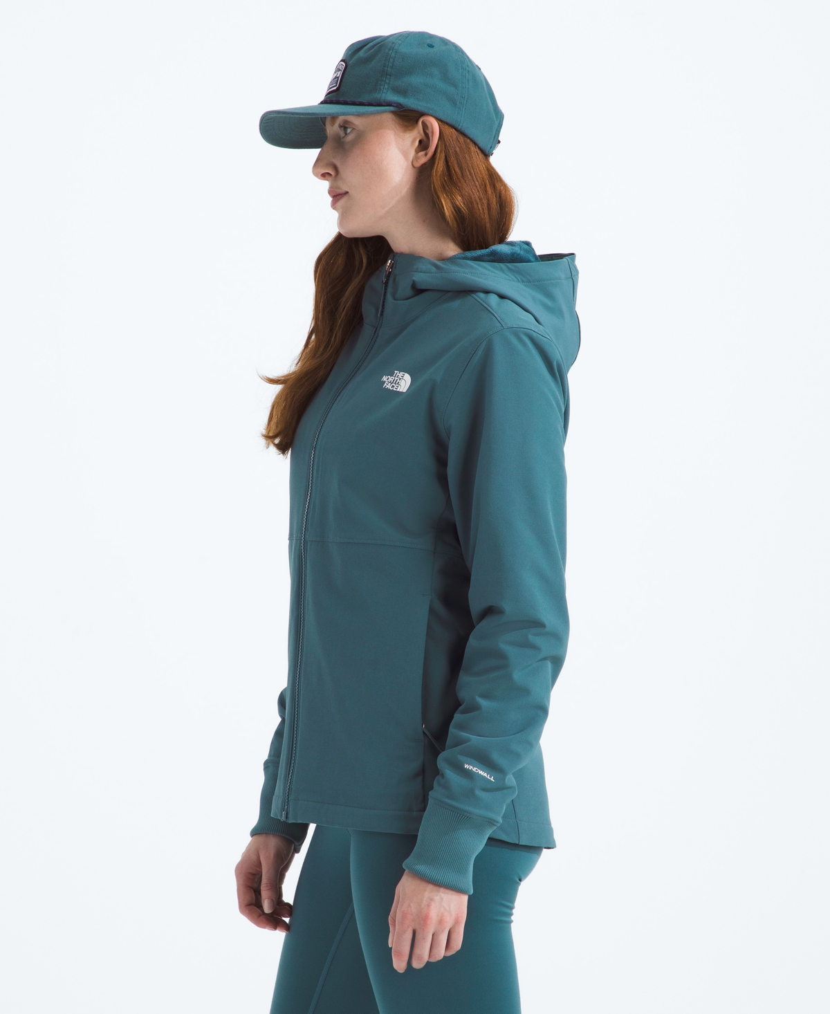 The North Face Women's Shelbe Raschel Zip-front Fleece-lined Hoodie Jacket In Green