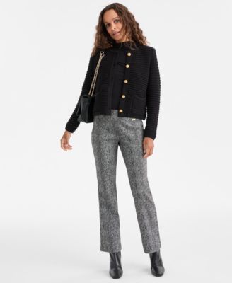 Petite Yarn-Blend Button-Down Cardigan Sweater, Created for Macy's