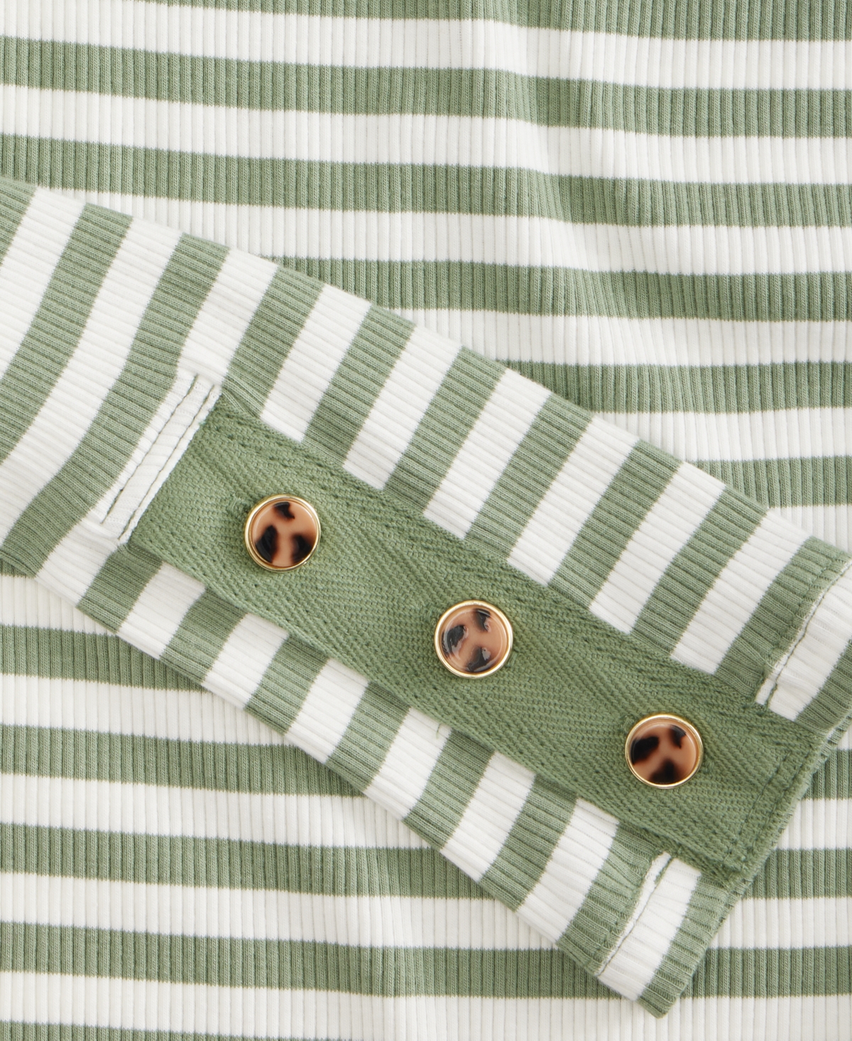 On 34th Women's Button-cuff Boatneck Top, Macy's Exclusive In Green