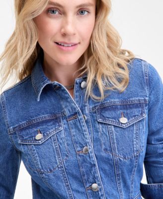 Women's Denim Midi Shirtdress, Macy's Exclusive