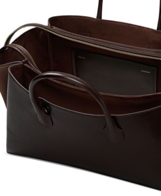 The Romilly Extra Large Leather Zip Top Grab Bag