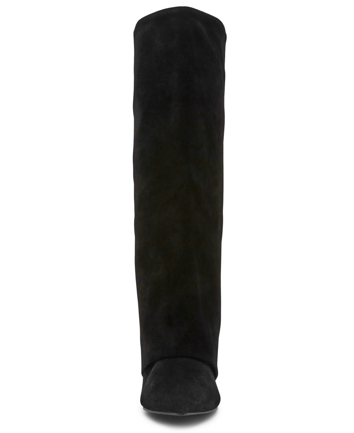 Steve Madden Womens Luca Slouchy Kitten Heel Dress Boots Regular Wide Calf In Black