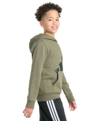 Big Boys 8-20 Long-Sleeve Essential Big Logo Fleece Pullover Hoodie	