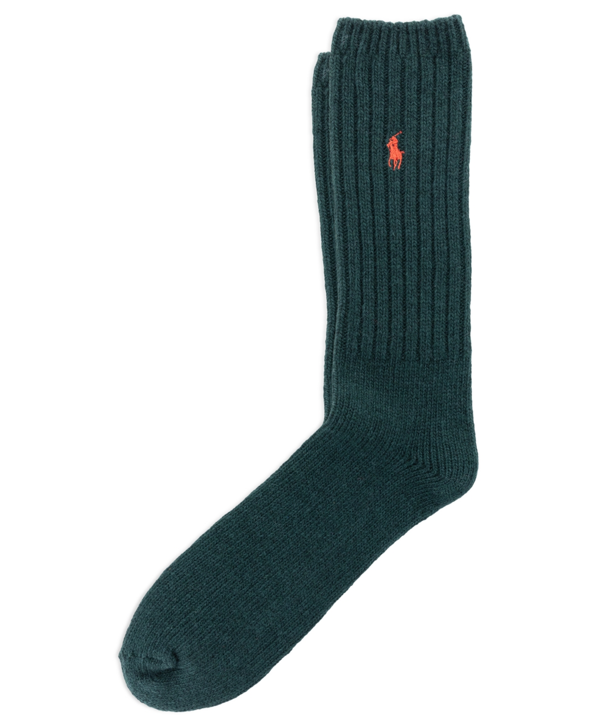 Polo Ralph Lauren Men's Wool Rib Boot Single Socks In Green
