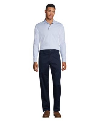 Men's School Uniform Long Sleeve Interlock Polo Shirt