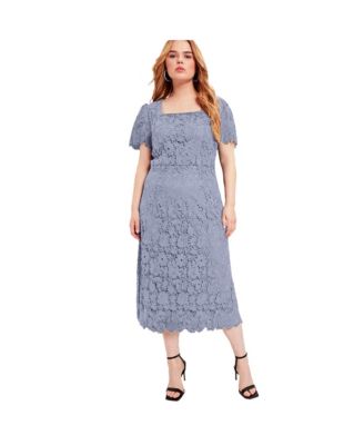 Women's Square-Neck Lace Dress