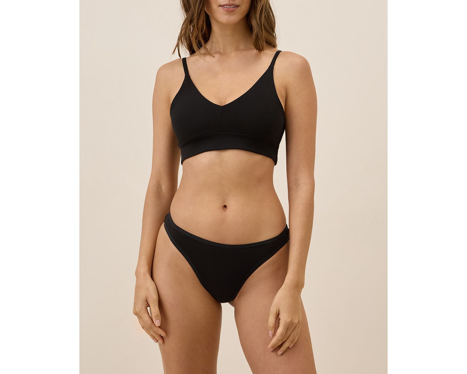 Women's Everyday Mid Rise Thong 5-Pack