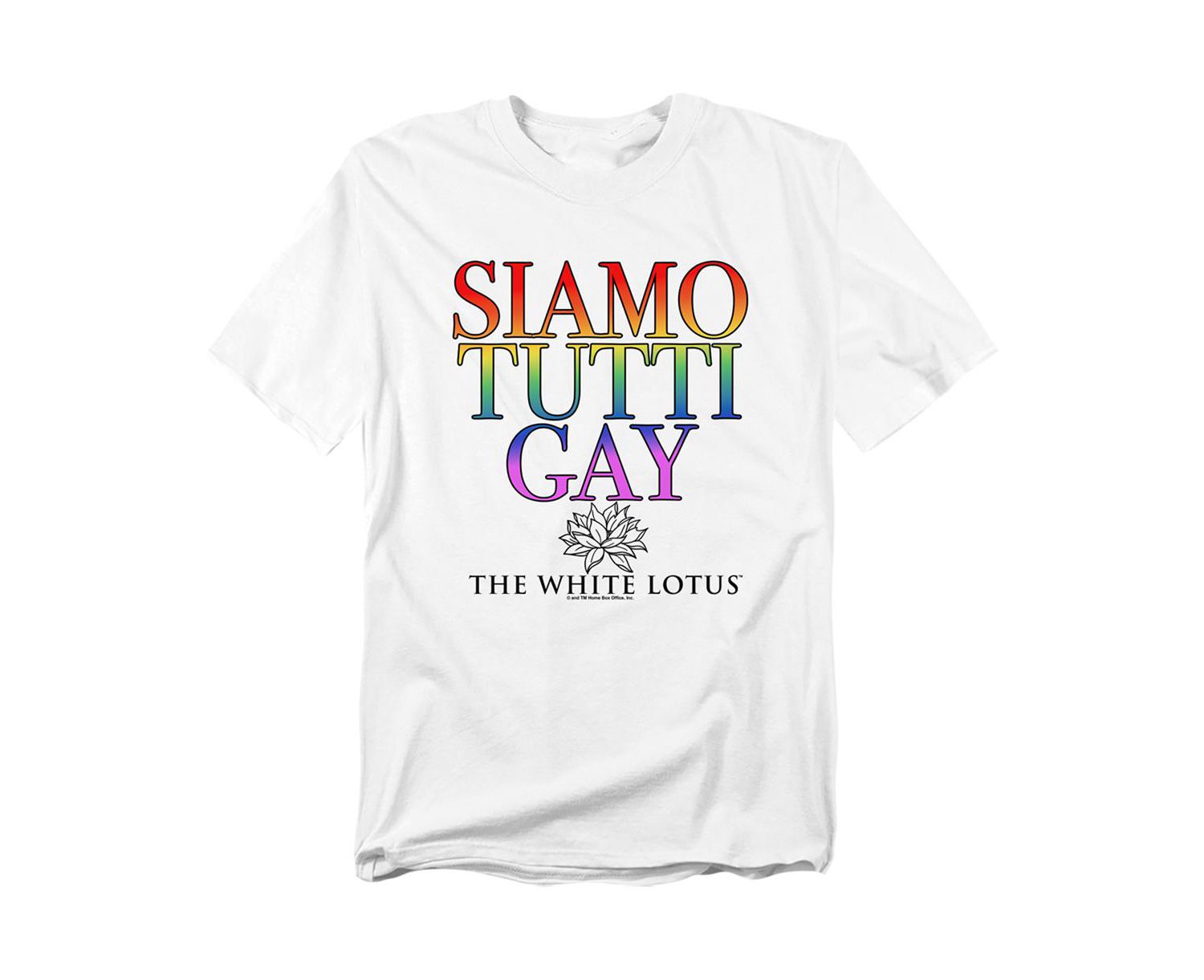 The White Lotus Men's White Lotus Siamo Tutti Gay T-Shirt