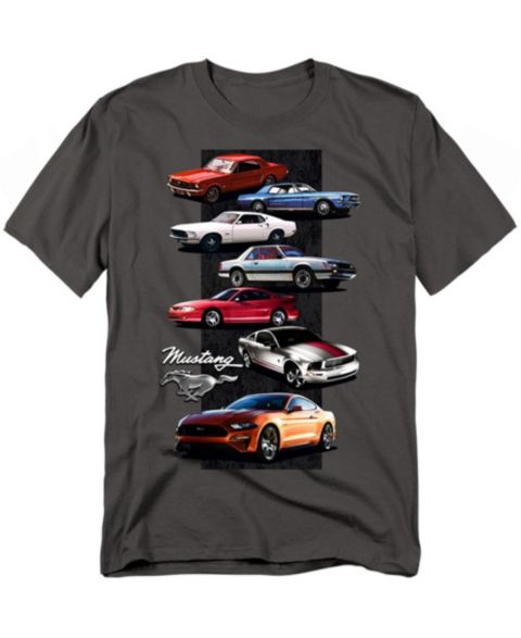 Мужская футболка Mustang Ford Stack, цвет: Угольный