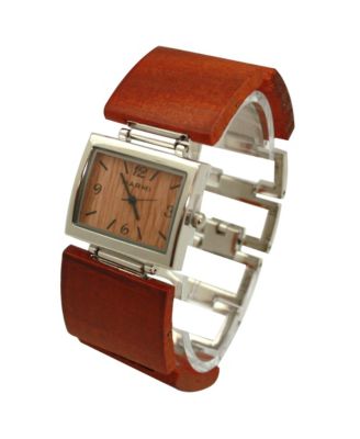 Square Wood Women Watch