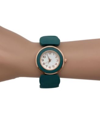 Turquoise Stretch Wooden Watch