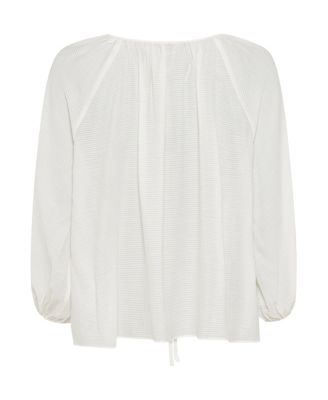 Women's Tie Neck Tunic Blouse