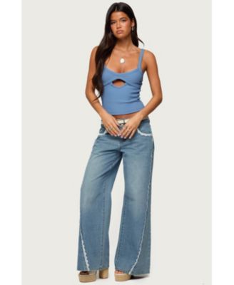 Women's Karin Cut Out Ribbed Tank Top