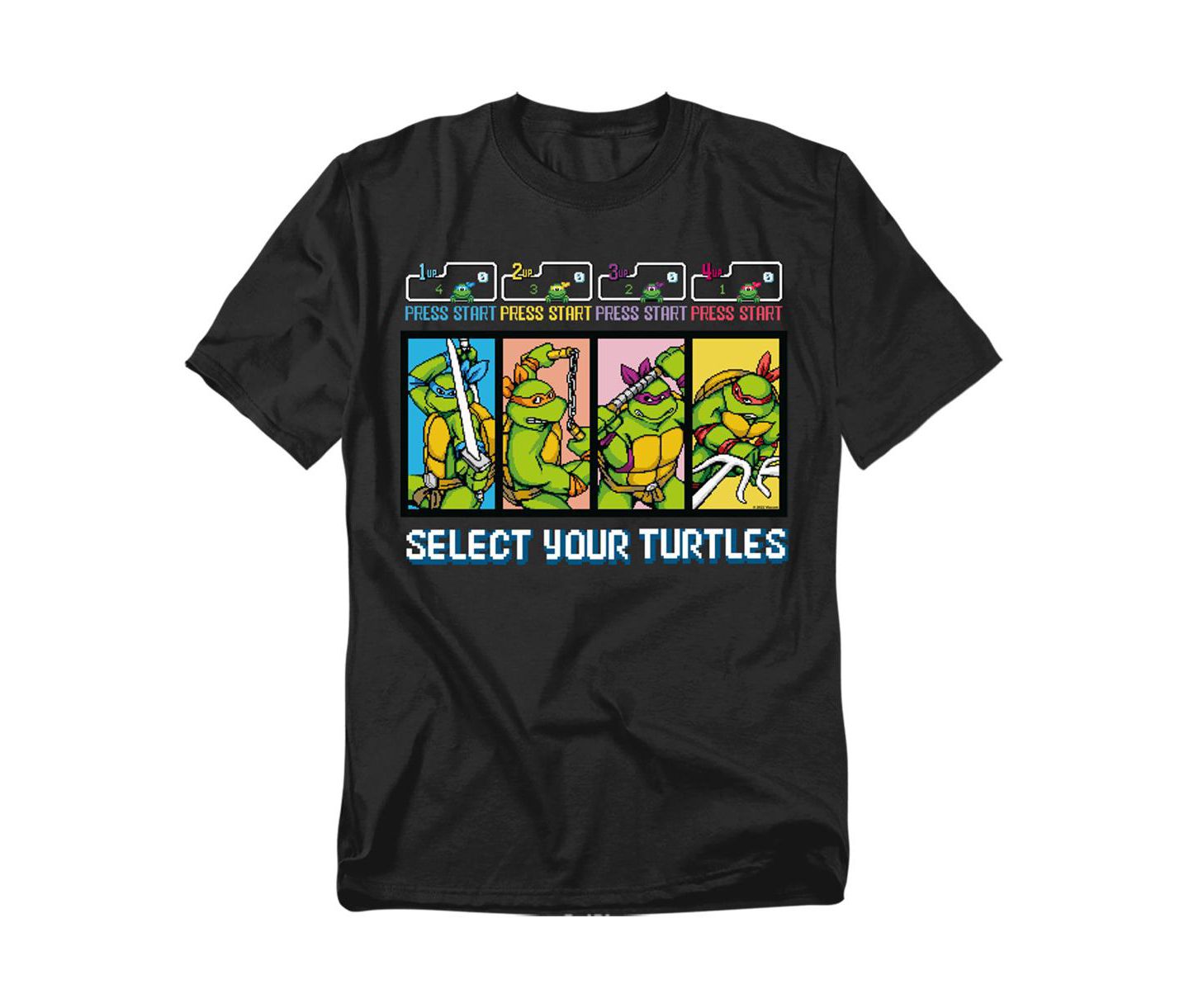 Мужская футболка Teenage Mutant Ninja Turtles Tmnt Select Your Turtles, цвет: Чёрный — фото 1