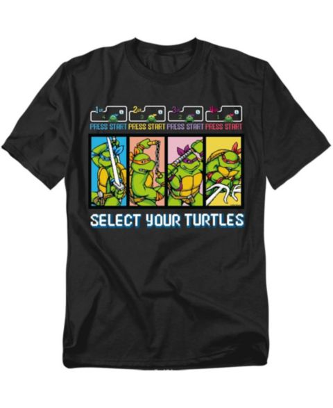 Мужская футболка Teenage Mutant Ninja Turtles Tmnt Select Your Turtles, цвет: Чёрный