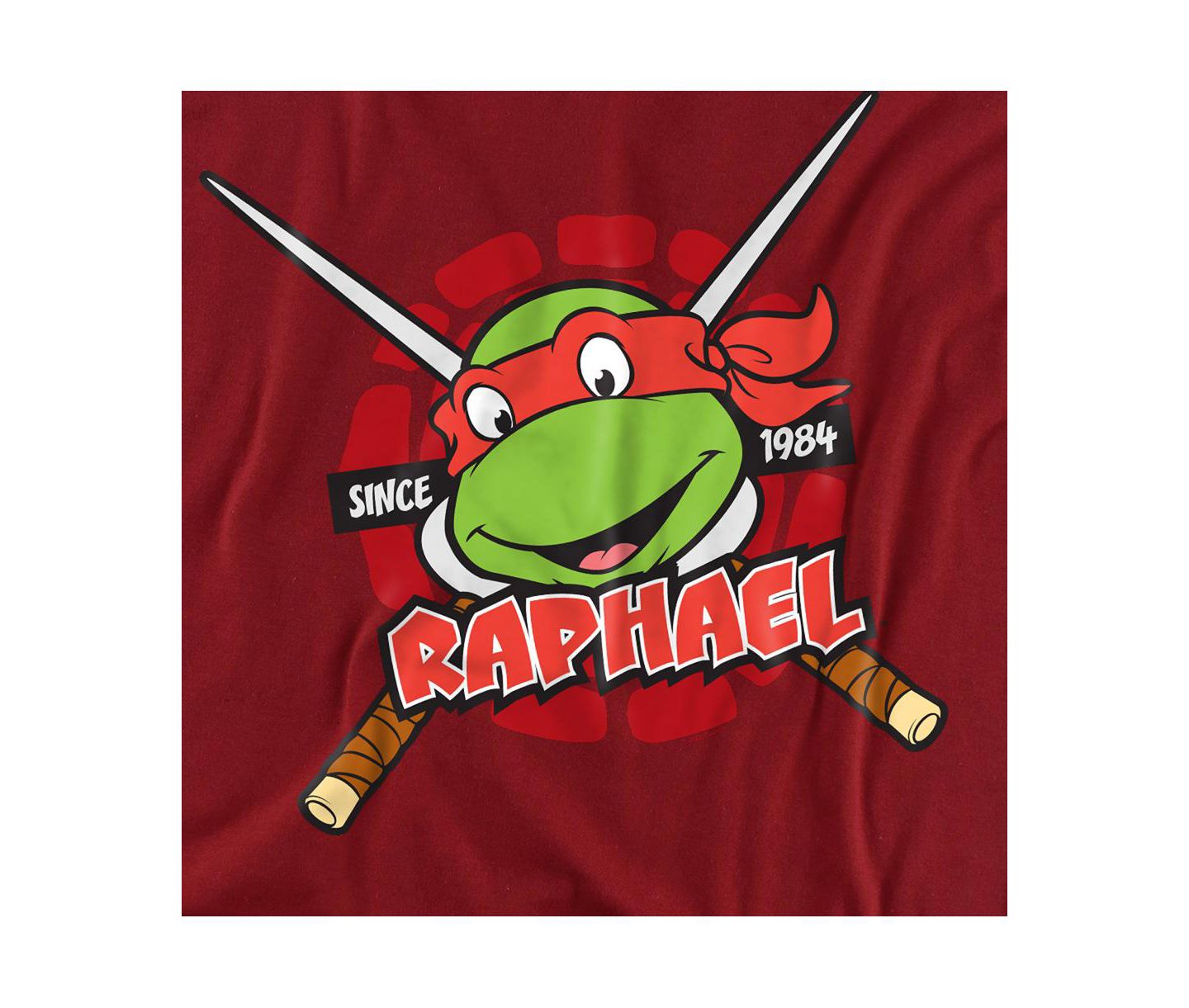 Мужская футболка Teenage Mutant Ninja Turtles Tmnt Raphael Since 1984, цвет: Красный — фото 2