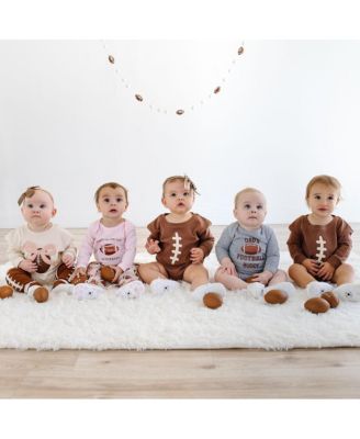 Baby Boy Dad's Football Buddy Long Sleeve Bodysuit