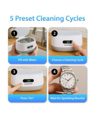 Ultrasonic Jewelry Cleaner Machine, 20oz Tank for Rings, Necklaces, Glasses, Watches, & Dentures