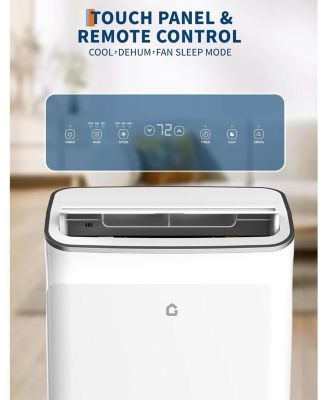 12,000 BTU 3-in-1 Portable Air Conditioner - Dehumidifie &Fan, Remote Control, Sleep Mode, 24H Timer, Installation Kit for Home, Office, Dorm