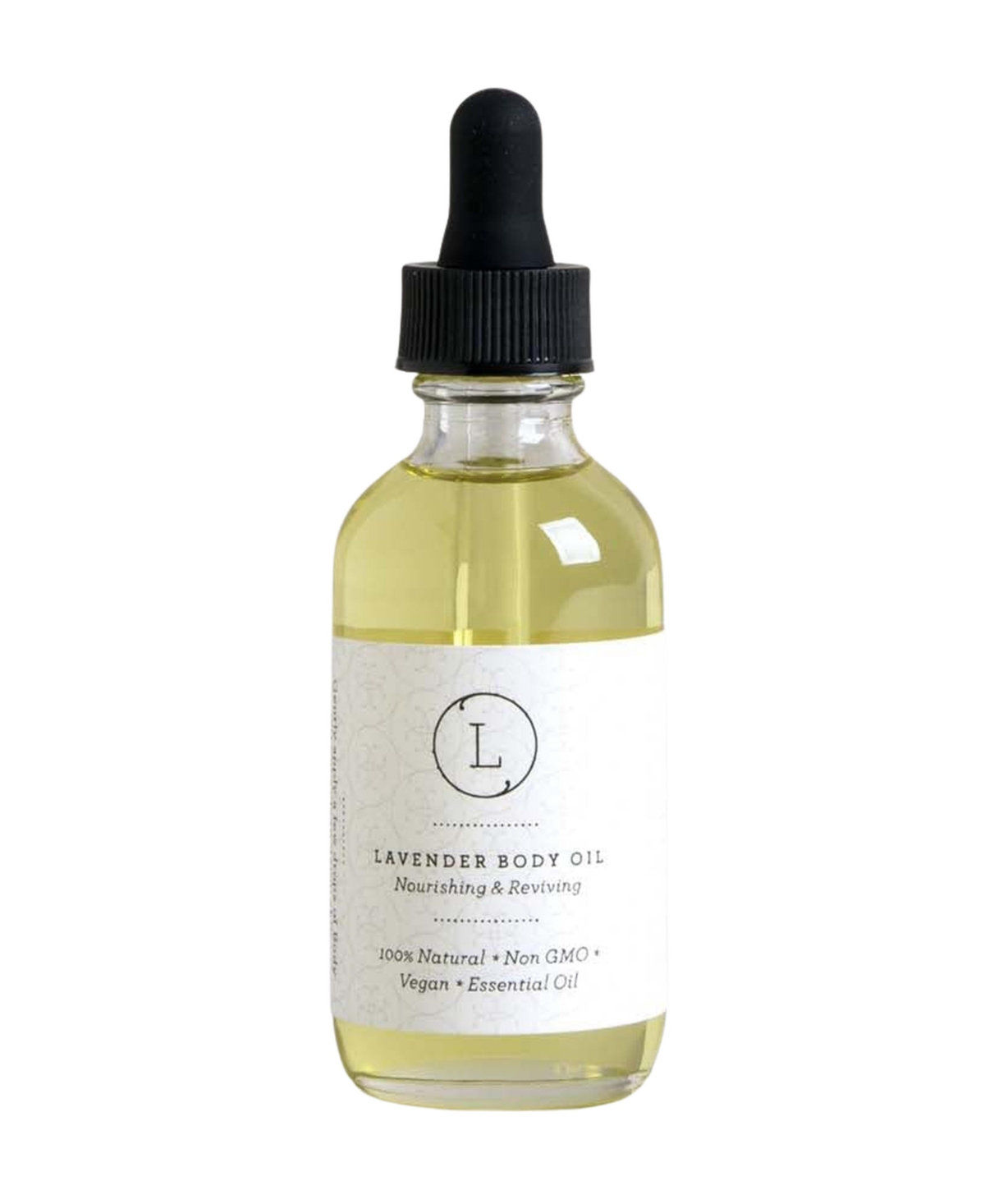 Lavender Body Oil, 2oz - Clear
