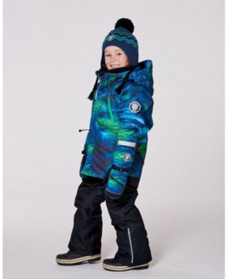 Toddler Boys Two-Piece Play Snowsuit with Printed Jacket Black - Toddler|Child