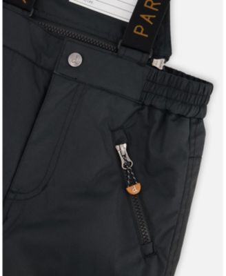 Toddler Boys Two-Piece Play Snowsuit with Colorblocked Jacket Black - Toddler|Child