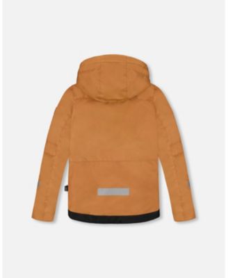 Big Boys Two-Piece Teknik Snowsuit Brown and Black