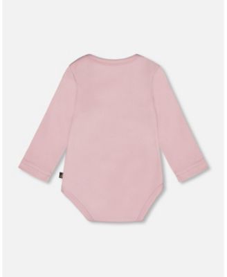 Baby Girl Cotton Long Sleeve Romper Neutral Purple - Baby