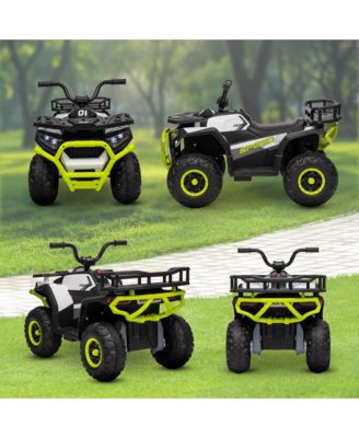 12V Kids ATV, 4 Wheeler with Spring Suspension, Storage,