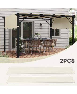 2 PCS Pergola Shade Cover, Pergola Canopy for 10 x 12ft Pergola