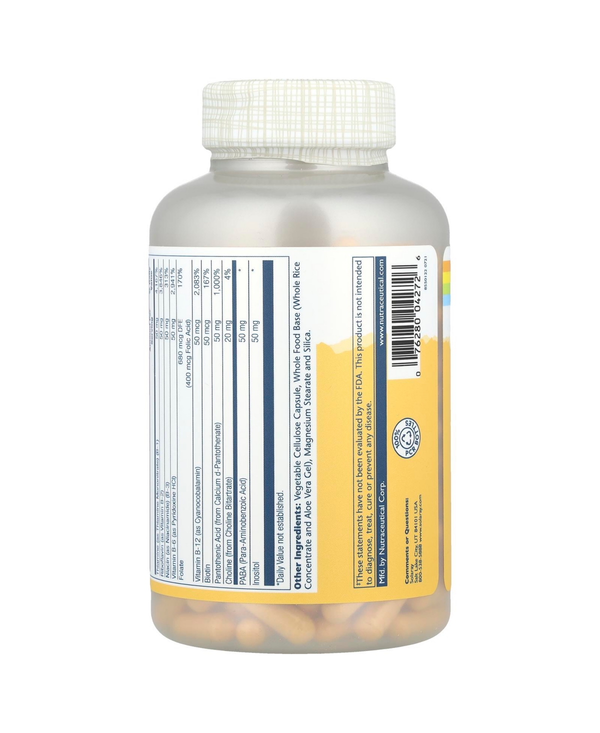 Solaray Vitamin B-Complex 50 mg - 250 VegCaps