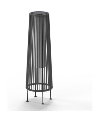 All-Steel Pull Rope Wicker Floor Lamp