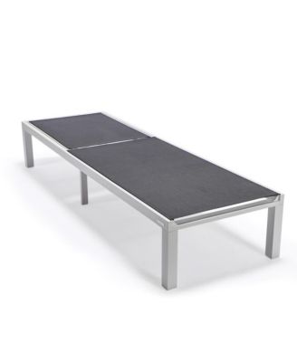 Marlin Patio Chaise Lounge Chair With White Aluminum Frame