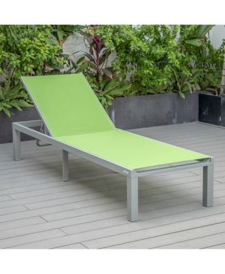 Marlin Patio Chaise Lounge Chair With Grey Aluminum Frame