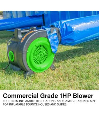 1 HP Green Inflatable Blower - 16G, Stackable Design, 25ft Cord for Quick Setup