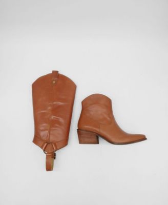 Penelope Leather Convertible Western Boots