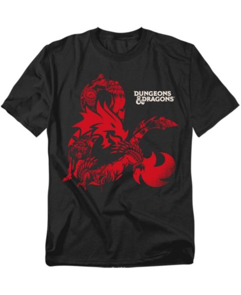 Мужская футболка D&D Dungeons Dragons Ampersand Monsters, цвет: Чёрный