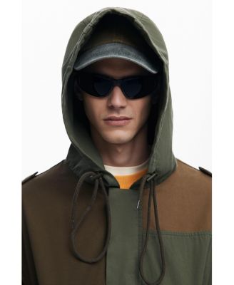 Men's Hooded jacket with patches