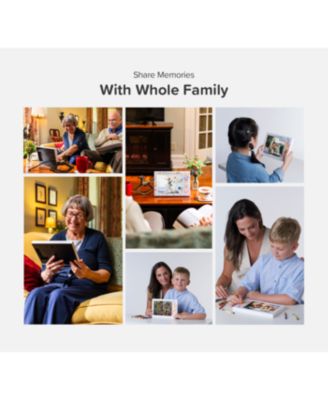 Smart WiFi Digital Photo Frame myFirst Frame Doodle 9 Inch LCD Touch Screen, Auto-Rotate, 32GB Memory with Cloud Storage