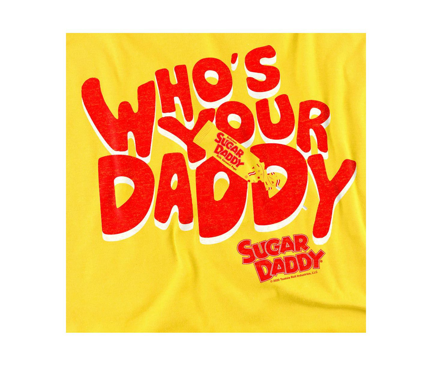 Мужская футболка Tootsie Roll Big & Tall Whos Your Daddy T, цвет: Жёлтый — фото 4