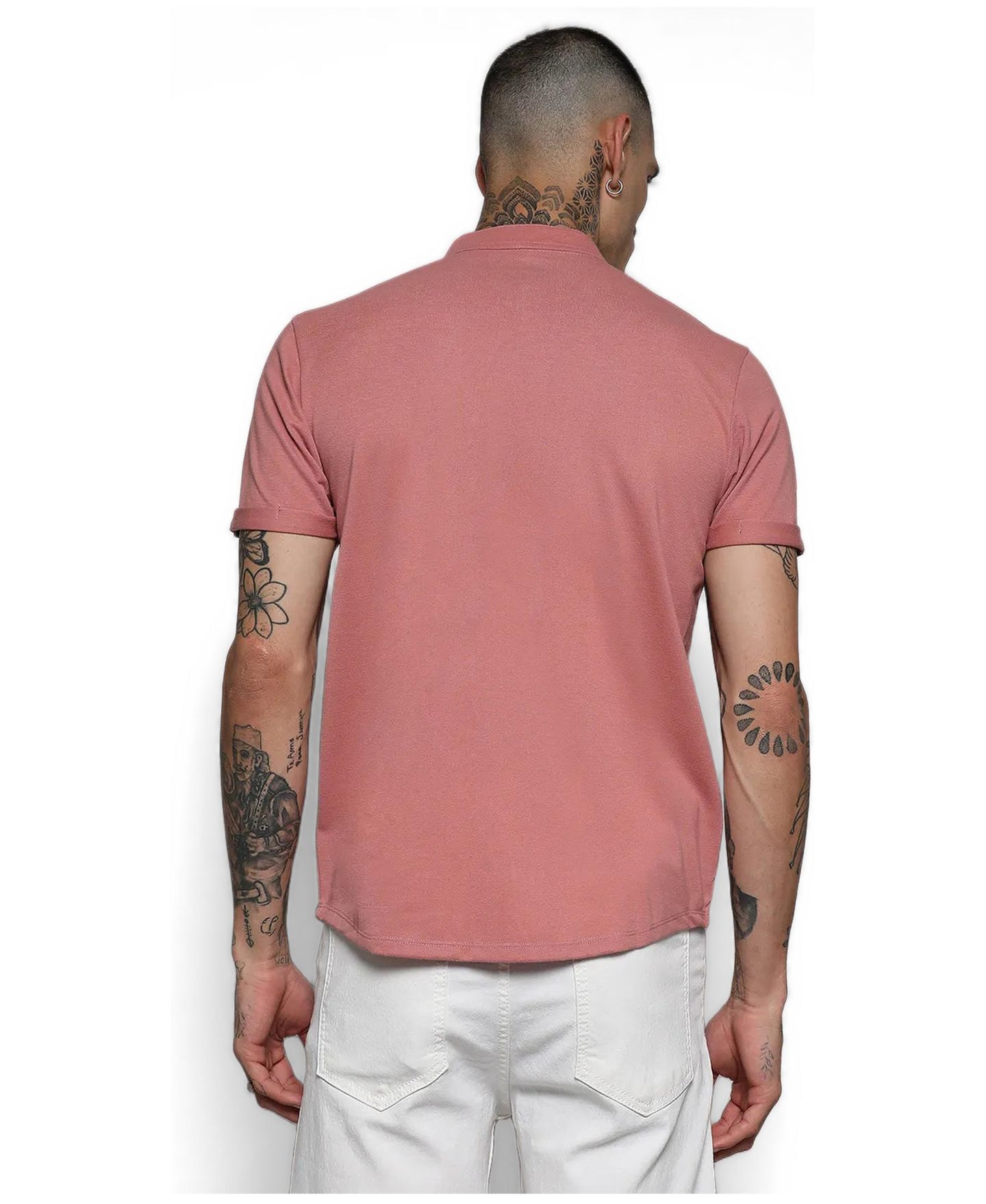Мужская рубашка Cahoot Campus Sutra Salmon Pink Basic, цвет: Розовый — фото 4