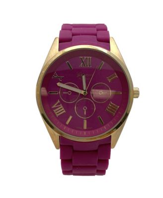 Purple Silicone Band Every Day Women Watch