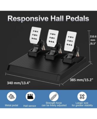 Gaming Steering Wheel with Pedals – 1080&deg; Rotation, Paddle Shifters, Manual Gearbox, Dual Vibration – Compatible with Xbox, PS4, PC, Switch & More