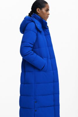 Women's Long padded coat with belt