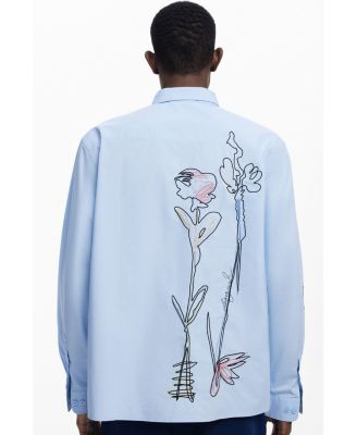 Men's Long-sleeve shirt with embroidery