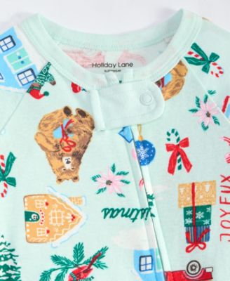Baby Cotton Holiday Village Coveralls, Macy's Exclusive