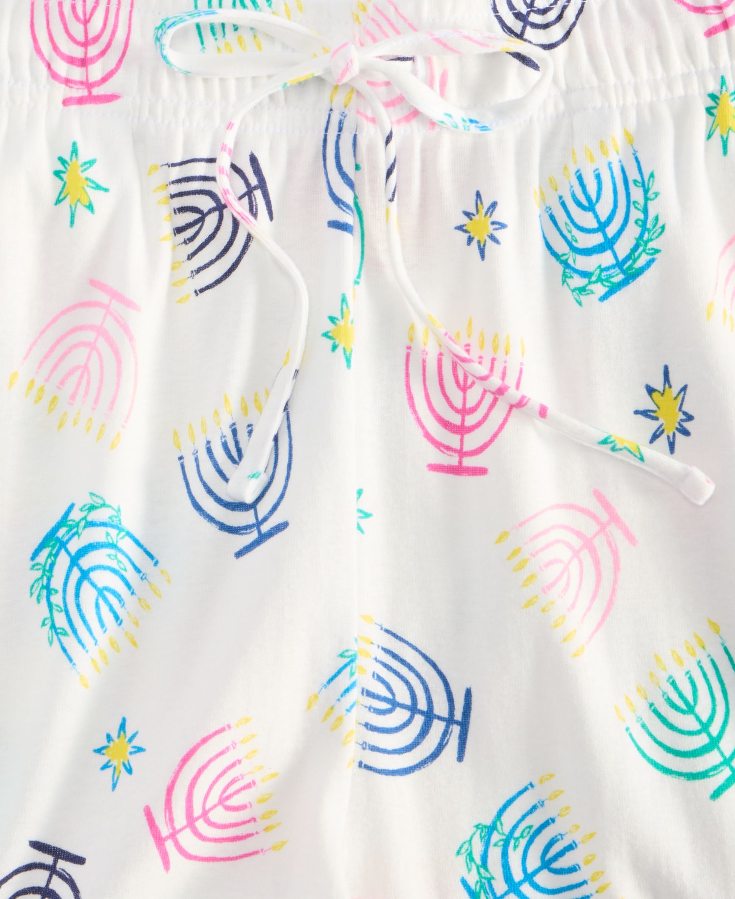 Plus Size Multi Menorah Cotton Pajama Set