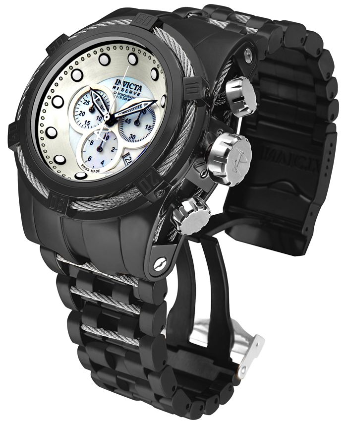 Invicta Men s Swiss Chronograph Bolt Zeus Black Ion Plated